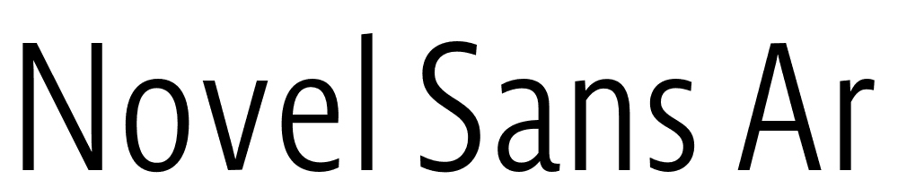 Novel Sans Ar font family download free