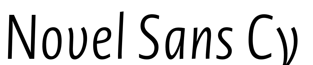 Novel-Sans-Cy-Cmp-Light-It font family download free