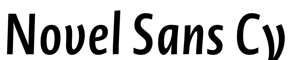 Novel-Sans-Cy-Cmp-SemiBd-It font family download free