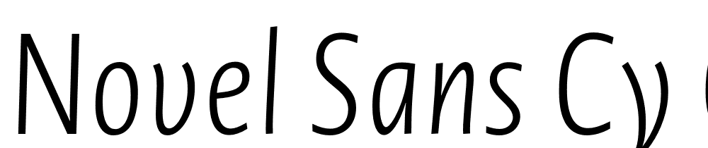 Novel-Sans-Cy-Cmp-XLight-It font family download free