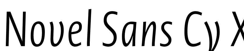 Novel-Sans-Cy-XCmp-Light-It font family download free