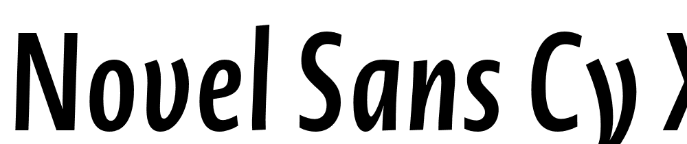 Novel-Sans-Cy-XCmp-SemiBd-It font family download free