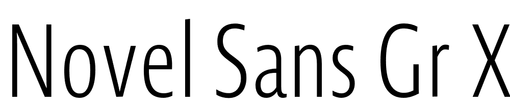 Novel-Sans-Gr-XCmp-XLight font family download free