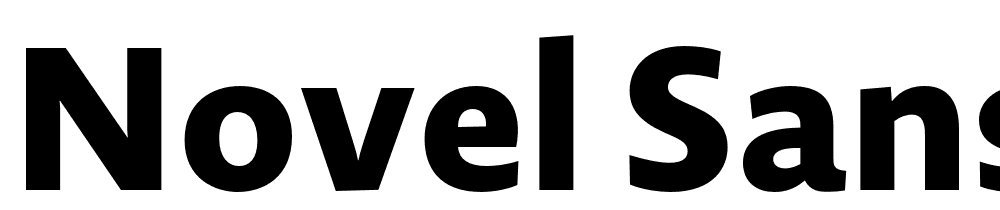 Novel-Sans-He-XBold font family download free