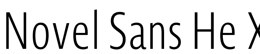 Novel-Sans-He-XCmp-XLight font family download free
