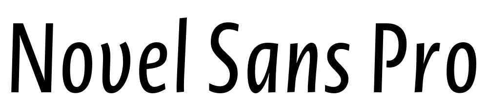 Novel-Sans-Pro-XCmp-Italic font family download free