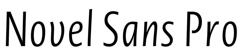 Novel-Sans-Pro-XCmp-Light-It font family download free