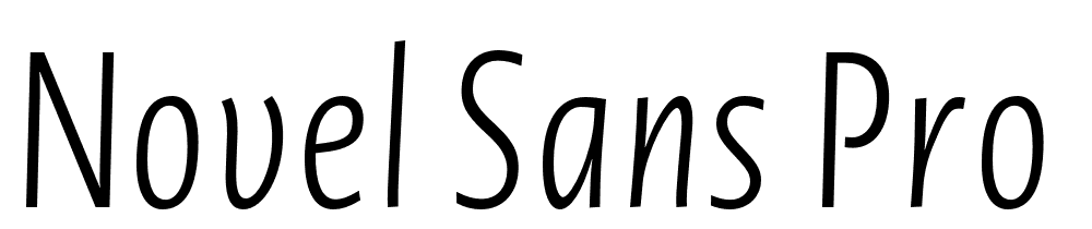 Novel-Sans-Pro-XCmp-XLight-It font family download free