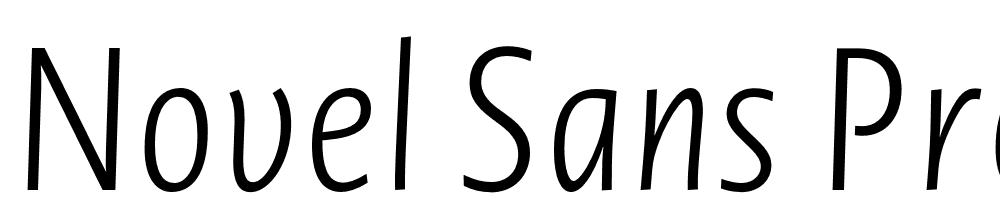 Novel-Sans-Pro-XCnd-XLight-It font family download free