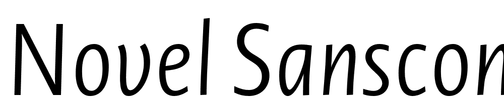 Novel-SansCond-Pro-Light-Italic font family download free
