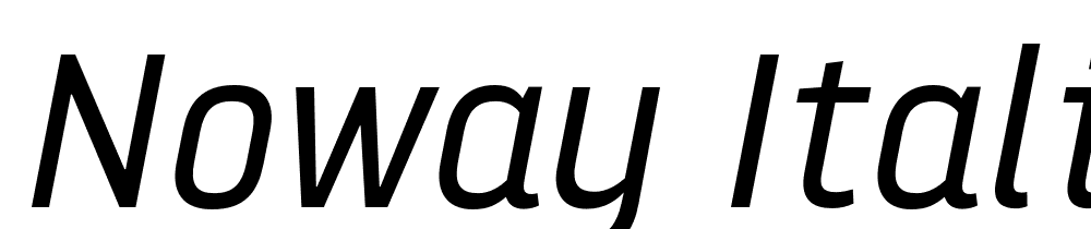 Noway-Italic font family download free