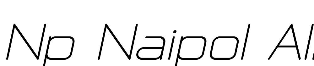 NP-Naipol-All-in-One-Italic font family download free