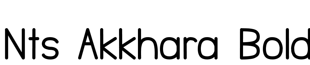 NTS-Akkhara-Bold font family download free