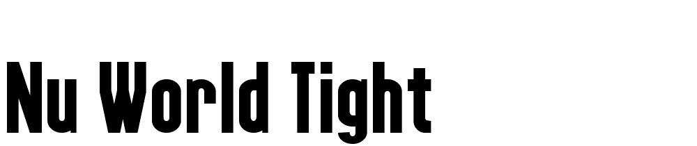 Nu-World-Tight font family download free