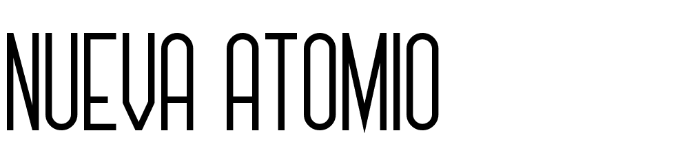 Nueva-Atomio font family download free