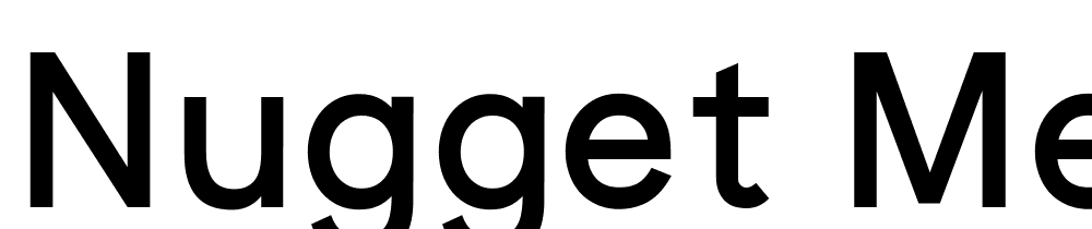 Nugget-Medium font family download free