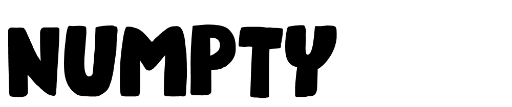 numpty font family download free