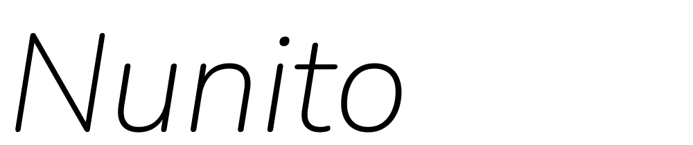 nunito font family download free