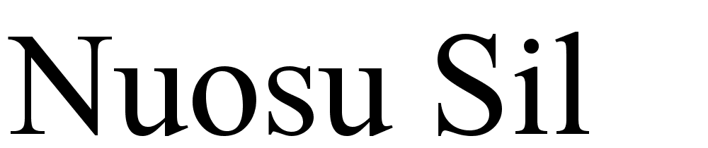 Nuosu-SIL font family download free