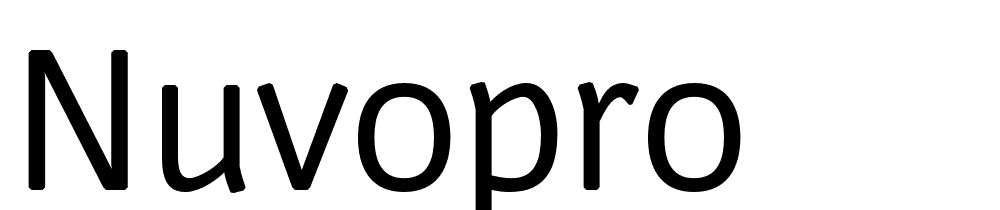 NuvoPro font family download free