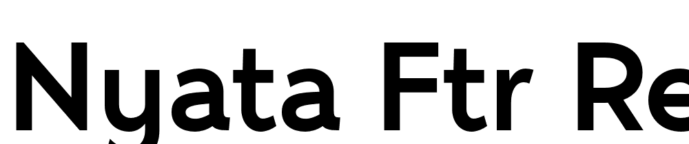 Nyata-FTR-Regular font family download free