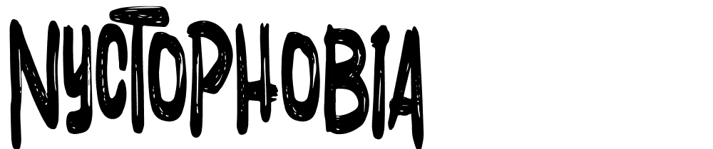 Nyctophobia font family download free