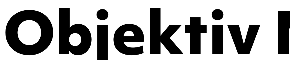 Objektiv Mk font family download free