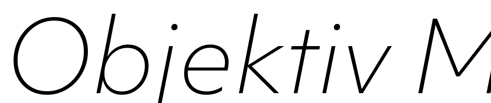 Objektiv-Mk1-Thin-Italic font family download free