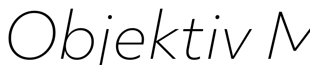 Objektiv-Mk2-Thin-Italic font family download free