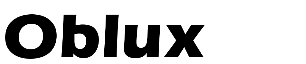 OBLUX font family download free