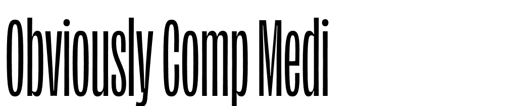 Obviously-Comp-Medi font family download free