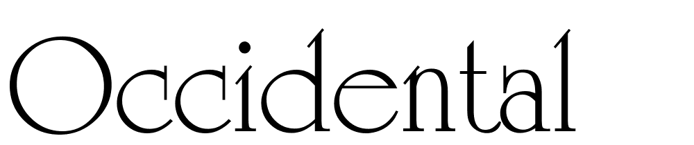 occidental font family download free