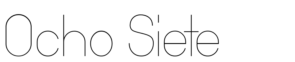 ocho-siete font family download free