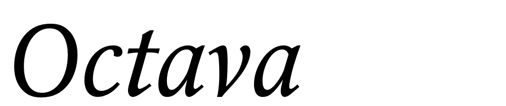 Octava font family download free