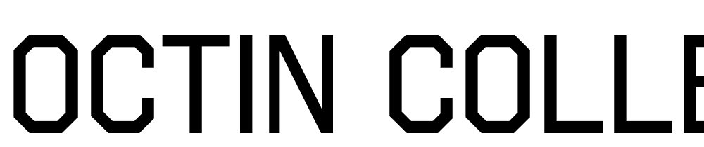 octin-college-free font family download free