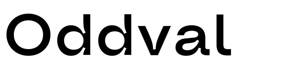 Oddval font family download free