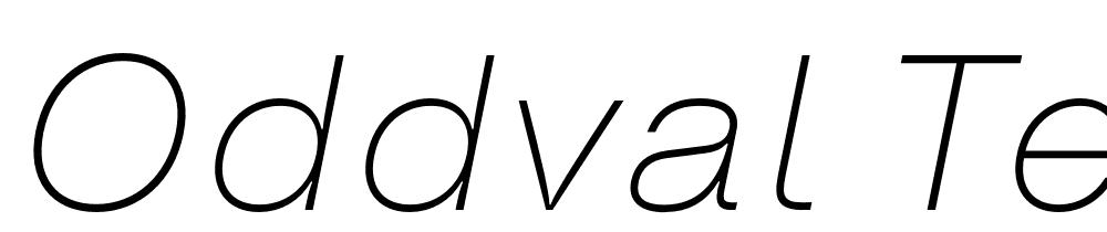 Oddval Text font family download free