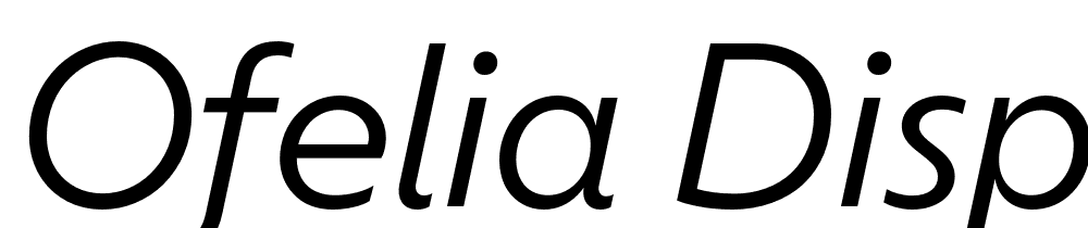 Ofelia-Display-Italic font family download free