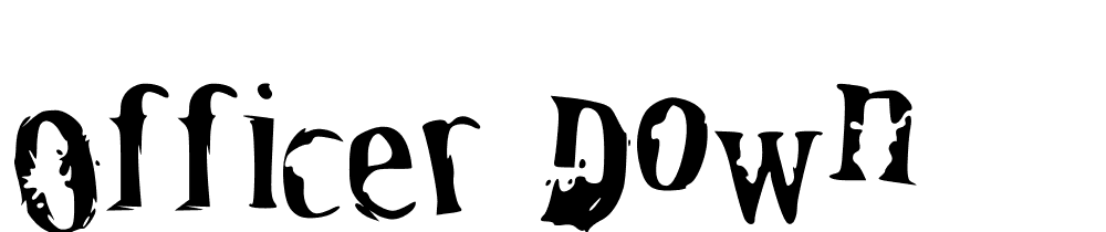 officer_down font family download free