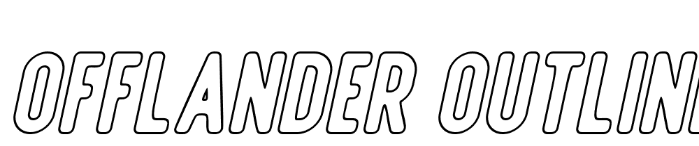 Offlander Outline font family download free