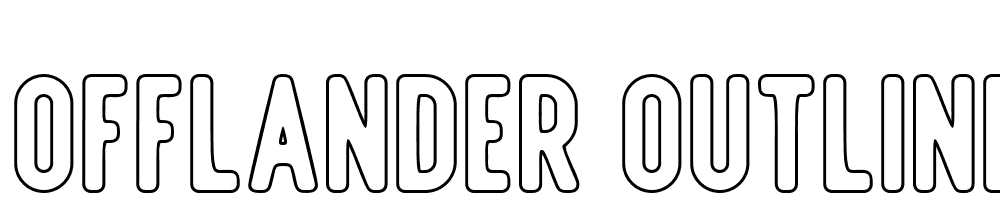 Offlander-Outline font family download free