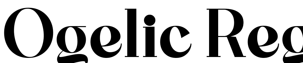 Ogelic-Regular font family download free