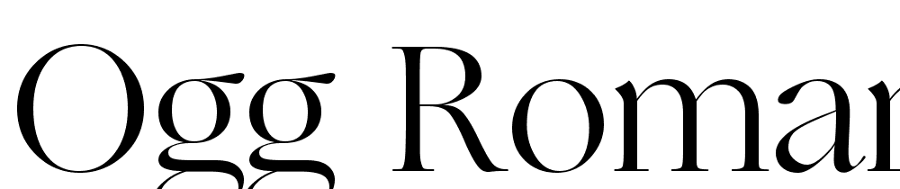 Ogg-Roman font family download free