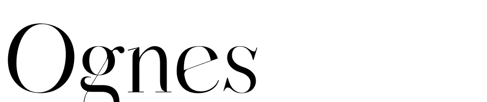 OGNES font family download free