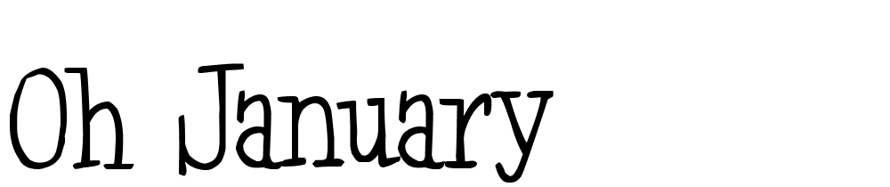 Oh-January font family download free