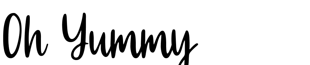 oh-yummy font family download free