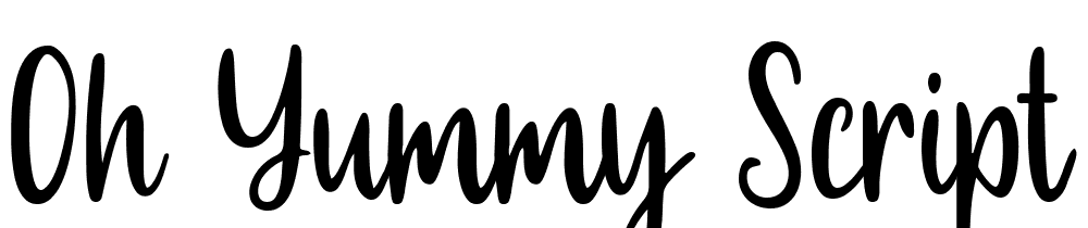 oh-yummy-Script font family download free