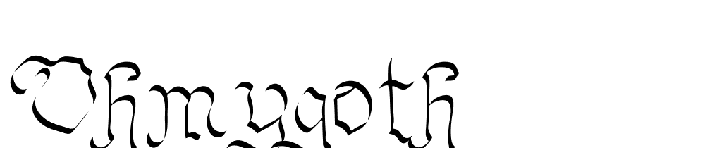 OhMyGoth font family download free