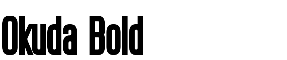 Okuda-Bold font family download free