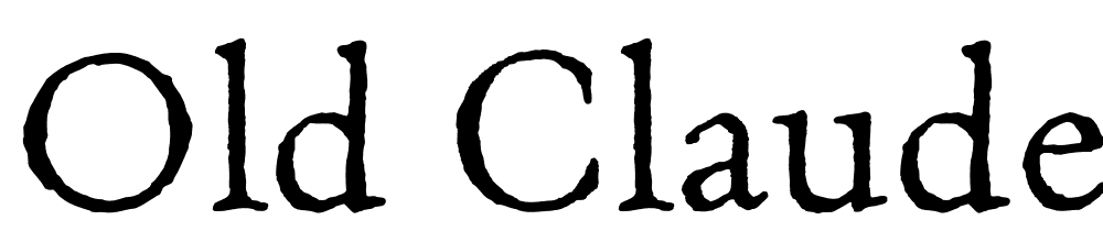 Old Claude font family download free